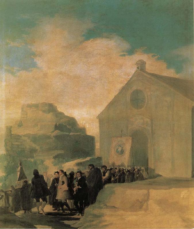 Francisco Goya Village Procession oil painting picture